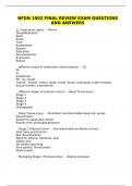 NFDN 1002 FINAL REVIEW EXAM QUESTIONS AND ANSWERS