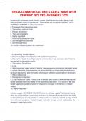 RECA Commercial Unit2 questions with verified solved answers 2025