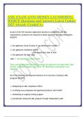 AML EXAM ANTI-MONEY LAUNDERING WEBCE Questions and Answers Latest Update 2025 Already Graded A&plus;