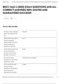 BECC Mod 4 &lpar;2025&rpar; EXAM QUESTIONS AND ALL CORRECT ANSWERS 100&percnt; SOLVED AND GUARANTEED SUCCESS&excl;&excl;