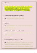 AVID MEDIA COMPOSER MC201 Exam Questions with 100&percnt; Correct Answers Latest Update 2025 Already Graded A&plus;&period;