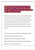 ABFM HEALTH COUNSELING AND PREVENTIVE CARE Exam Questions with 100&percnt; Correct Answers Latest Update 2025 Already Graded A&plus;&period;pdf