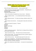 NFDN 1002 Final Review Exam &vert;135 Questions and Answers