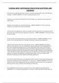 FLORIDA MPJE CONTINUING EDUCATION QUESTIONS AND ANSWERS