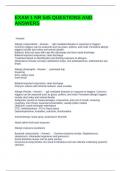 EXAM 1 NR 545 QUESTIONS AND ANSWERS