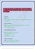 ADVANCED NURSING NSG 6001 Questions with 100&percnt; Correct Answer Latest Update 2025 Already Graded A&plus;&period;