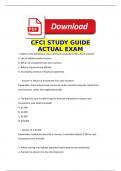 CFCI STUDY GUIDE &vert;2025 UPDATE &vert;ACTUAL EXAM QUESTIONS AND VERIFIED ANSWERS&sol;ACCURATE SOLUTIONS &vert;GET IT 100&percnt; CORRECT&excl;&excl; ALREADY GRADED A&plus;