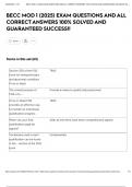 BECC MOD 1 &lpar;2025&rpar; EXAM QUESTIONS AND ALL CORRECT ANSWERS 100&percnt; SOLVED AND GUARANTEED SUCCESS&excl;&excl;