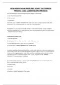 NEW MEXICO MANUFACTURED HOMES SALESPERSON PRACTICE EXAM QUESTIONS AND