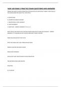 NUR 140 EXAM 2 PRACTICE EXAM QUESTIONS AND ANSWERS