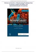Test Bank for McCance & Huether&rsquo;s Pathophysiology &colon; The Biologic Basis for Disease in Adults and Children 9th Edition &lpar;2025&sol;2026&rpar; &lpar;All Chapters Covered&rpar; &lpar;Complete Guide with Answers&rpar; &lpar;Graded A&plus;&rpar;