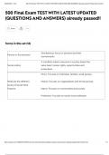 500 Final Exam TEST WITH LATEST UPDATED &lpar;QUESTIONS AND ANSWERS&rpar; already passed&excl;&excl;