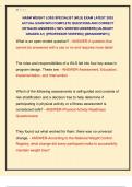 NASM WEIGHT LOSS SPECIALIST &lpar;WLS&rpar; EXAM LATEST 2025  ACTUAL EXAM WITH COMPLETE QUESTIONS AND CORRECT  DETAILED ANSWERS &lpar;100&percnt; VERIFIED ANSWERS&rpar; &vert;ALREADY  GRADED A&plus;&vert; &vert;&vert;PROFESSOR VERIFIED&vert;&vert; &vert;&vert;BRANDNEW&excl;&excl;&excl;&vert;&vert; 