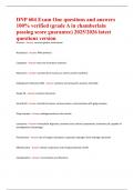 DNP 604 Exam One questions and answers  100&percnt; verified &lpar;grade A in chamberlain  passing score guarantee&rpar; 2025&sol;2026 latest  questions version 