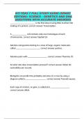 ATI TEAS 7 FULL STUDY GUIDE &lpar;SMART EDITION&rpar;&colon; SCIENCE - GENETICS AND DNA QUESTIONS WITH ACCURATE ANSWERS