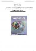 Test Bank for Genetics&colon; A Conceptual Approach Seventh Edition by Benjamin Pierce&comma; All Chapters Included