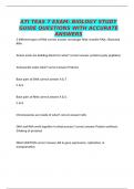 ATI TEAS 7 EXAM&colon; BIOLOGY STUDY GUIDE QUESTIONS WITH ACCURATE ANSWERS