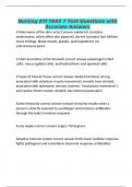 Nursing ATI TEAS 7 Test Questions with Accurate Answers