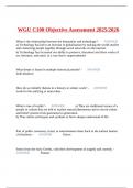 WGU C100 Objective Assessment 2025&sol;2026