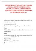 GHP PEST CONTROL APPLICATOR SM  47 FINAL EXAM 2025&sol;2026 BANK  COMPLETE 300 EXAM QUESTIONS  WITH DETAILED VERIFIED ANSWERS  &sol;ALREADY GRADED A&plus;