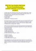 HESI RN Case Studies Med Surg Practice Exam&lpar;Rationales&rpar; LATEST UPDATE&excl;&excl; 2025 STUDY GUIDE&excl;&excl;&excl;