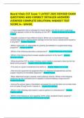 Board Vitals CST Exam 1 LATEST 2025 REVISED EXAM QUESTIONS AND CORRECT DETAILED ANSWERS &lpar;VERIFIED COMPLETE SOLUTION&rpar; HIGHEST TEST SCORE A&plus; GRADE&period;
