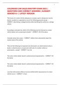 COLORADO CAR SALES MASTERY EXAM 2025 &vert;  QUESTIONS AND CORRECT ANSWERS &vert; ALREADY  GRADED A&plus; &vert; LATEST VERSION 