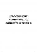 &lbrack;PROCEDIMENT ADMINISTRATIU&rsqb; CONCEPTE I PRINCIPIS