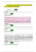 EKG CLEP TEST EXAM 2025 &lpar;50 QUESTIONS WITH VERIFIED ANSWERS