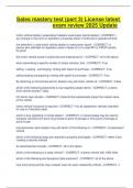 Sales mastery test &lpar;part 3&rpar; License latest exam review 2025 Update 