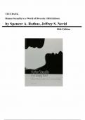 Human Sexuality in a Changing World &lpar;10th Edition&rpar; 10th Edition by Spencer A&period; Rathus - Complete Test Bank 