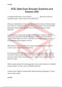 XCEL State Exam Simulator Questions and Answers 2025