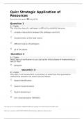 HLTH 642 Quiz&colon; Strategic Application of Resources &vert; Score 40&sol;50 &vert; Liberty University