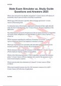 State Exam Simulator az&comma; Study Guide Questions and Answers 2025