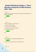   Student Workbook&colon; Chapter 1 &sol; Exam Questions & Expertly Verified Answers&comma; 2025 &sol; 2026&period;       Quiz&lowbar;&lowbar;&lowbar;&lowbar;&quest; What year was the white paper&comma; Accidental Death and Disability&colon; The Neglected Disease of Modern Society&comma; published&quest; -           Answer 1966          Q