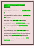 ZOOL 2403 Lecture 172 Exam 1 Questions And Comprehensive Solutions 