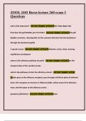 ZOOL 2403 Boros lecture 260 exam 3 Questions