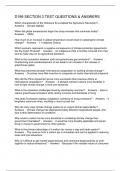 D199 SECTION 3 TEST QUESTIONS & ANSWERS