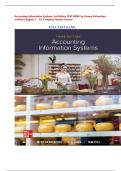 TEST BANK For Accounting Information Systems&comma; 3rd Edition by Vernon Richardson&comma; Verified Chapters 1 - 18&comma; Complete Guide A&plus;