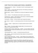 GISP PRACTICE EXAM QUESTIONS & ANSWERS