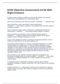 D184 Objective Assessment 24-50