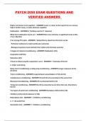 PSYCH 2050 EXAM QUESTIONS AND VERIFIED ANSWERS 