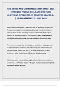UHC ETHICS AND COMPLIANCE EXAM NEWEST ACTUAL EXAM WITH COMPLETE QUESTIONS AND CORRECT VERIFIED ANSWERS &lpar;DETAILED ANSWERS&rpar; ALREADY GRADED A&plus; 100&percnt; GUARANTEED TO PASS CONCEPTS&excl;&excl;&excl;