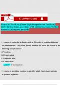 Virtual Ati Predictor &lpar;Green Light Comprehesive Predictor&rpar; 2025&sol;26 Real Exam&comma; Questions With Correct Answers &lpar;Verified Answers&rpar; &vert;&vert;Complete A&plus; Guide 