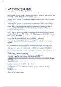 MA Permit Test 2025 Questions and Answers 100&percnt; Correct