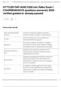 UT TYLER FNP NURS 5350 Adv Patho Exam 1 COMPREHENSIVE questions answered&comma; 2025 verified graded A&plus; already passed&excl;