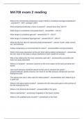 MA700 exam 2 reading&period; Questions and Answers 100&percnt; Accurate
