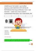 CMSRN Exam TEST BANK  &vert; 450 Verified   Questions AND ANSWERS WITH DETAILED  RATIONALES Med Surg Cetification  Exam -100&percnt;  SUCCESS  &ndash; Latest 2025 &sol;2026- Grade A&plus;  GUARANTEED PASS latest- ACE YOUR EXAM &comma;PDF 