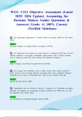 WGU C213 Objective Assessment &lpar;Latest 2025&sol; 2026 Update&rpar; Accounting for Decision Makers Guide&vert; Questions & Answers&vert; Grade A&vert; 100&percnt; Correct &lpar;Verified Solutions&rpar;