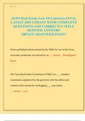 AYPO Real Estate Law Of Contracts FINAL  LATEST 2025 UPDATE WITH COMPLETE  QUESTIONS AND CORRECTLY WELL  DEFINED ANSWERS  100&percnt;GUARANTEED PASS&excl;&excl;&excl; 
